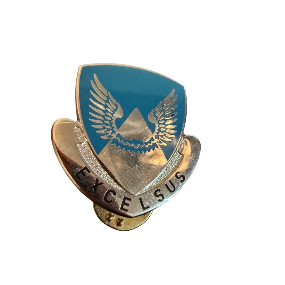 US Army 505th Infantry Regiment Excelsus DUI Unit Crest Pin V-21 Made in USA